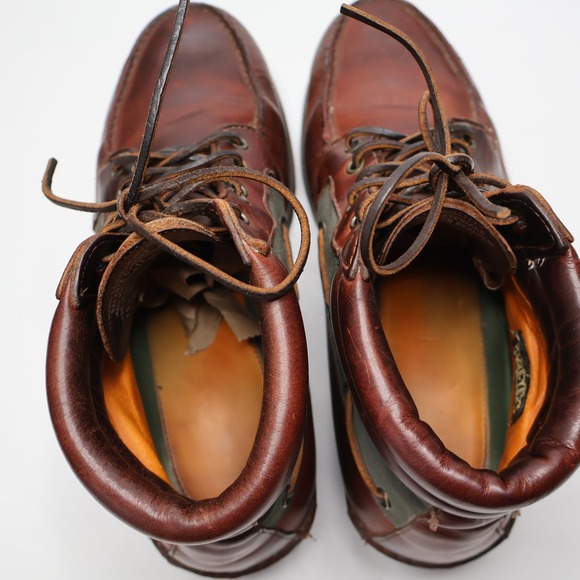 VTG 90s Timberland Mens G0retex 7-Eye Chukka‎ Boots 59093 Brown Leather 10.5 M main image 10
